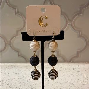 Black & White Statement Earrings